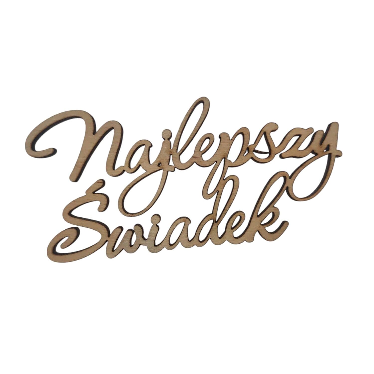 Topper napis Najlepszy Świadek